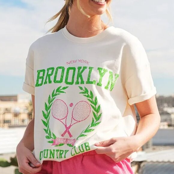 Lime 'N' Chili Brooklyn Graphic Round Neck Short Sleeve Top - Picture 2 of 10